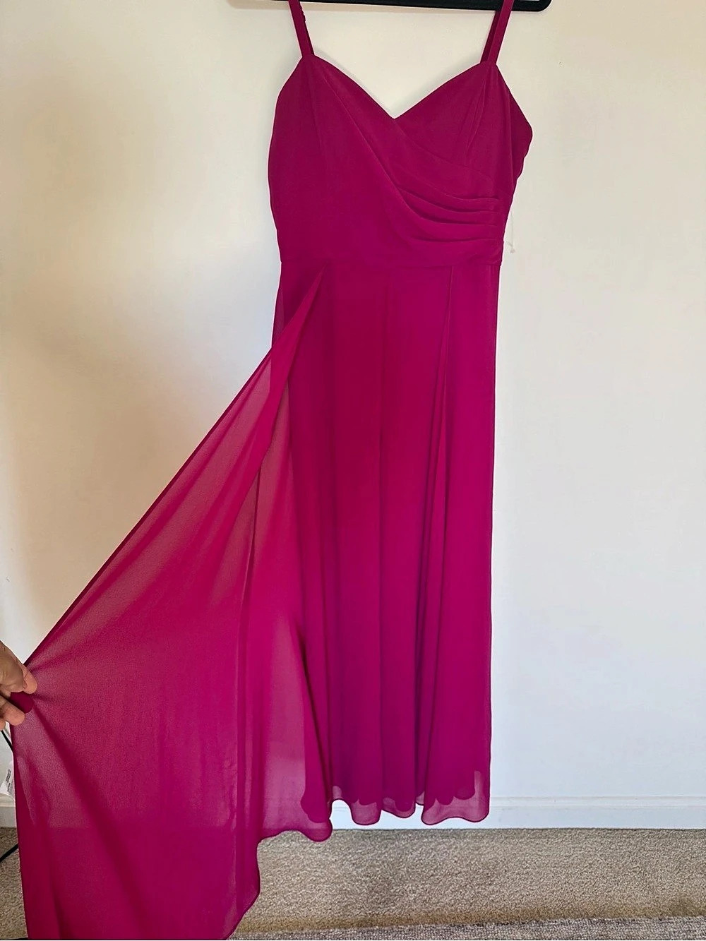 Marina Pink Ruched jumpsuit Dress